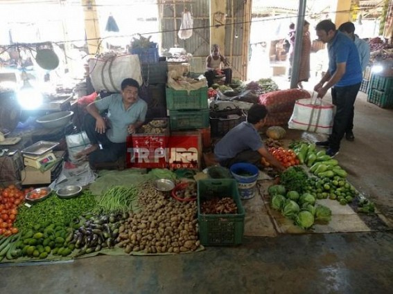 Vegetable prices remains high in Tripura, businessmen undergoing losses